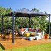 Palermo 3600 Aluminium Grey Gazebo & Pergola - Canopia by Palram