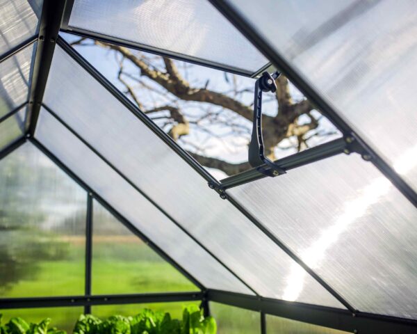 Mythos Aluminium Frame 6ft x 10ft Grey Polycarbonate Greenhouse - Canopia by Palram - Image 7