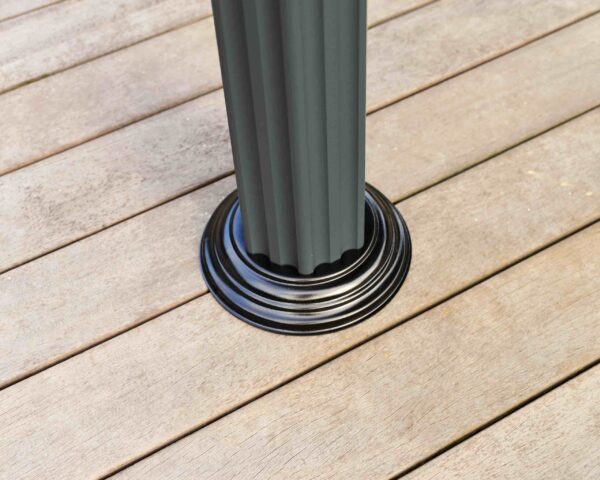 Roma Hexagonal Aluminium Grey Gazebo & Pergola - Canopia by Palram - Image 5