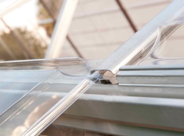 Harmony Aluminium Frame 6ft x 4ft Silver Polycarbonate Greenhouse - Canopia by Palram - Image 6