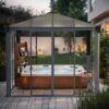 Ledro 3000 Enclosed Aluminium Grey Gazebo & Pergola - Canopia by Palram