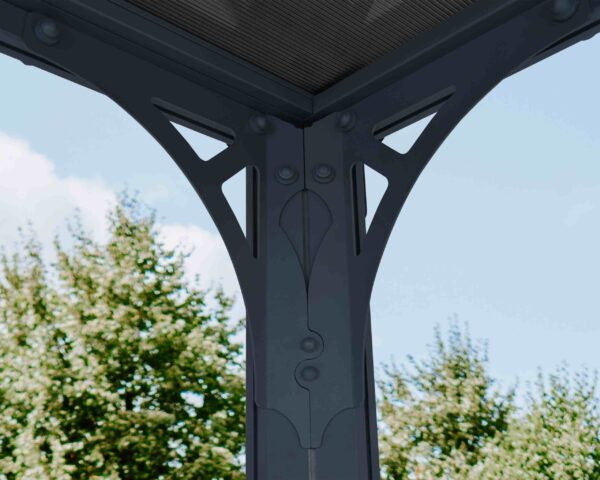 Milano 4300 Aluminium Grey Gazebo & Pergola - Canopia by Palram - Image 7
