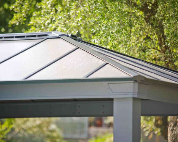 Dallas 14ft x 16ft Aluminium Grey Gazebo & Pergola Kit - Canopia by Palram - Image 4
