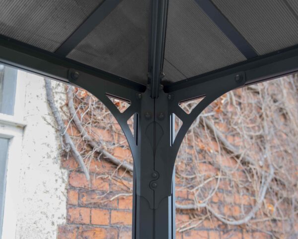 Martinique 3600 Rectangular Aluminium Grey Gazebo & Pergola - Canopia by Palram - Image 3
