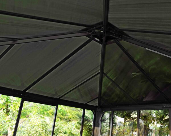 Ledro 3600 Enclosed Aluminium Grey Gazebo & Pergola - Canopia by Palram - Image 8