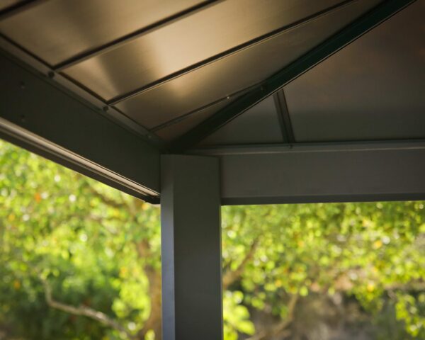 Dallas 14ft x 14ft Grey Gazebo & Pergola Kit - Canopia by Palram - Image 8