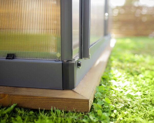 Mythos Aluminium Frame 6ft x 10ft Grey Polycarbonate Greenhouse - Canopia by Palram - Image 6