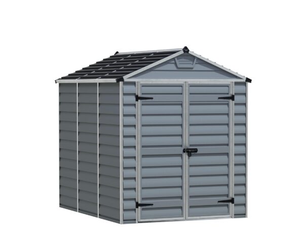 SkyLight Plastic 6x8 Dark Grey Garden Shed - Canopia by Palram - Image 4