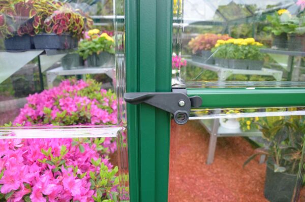 Harmony Aluminium Frame 6ft x 8ft Polycarbonate Greenhouse in Green - Canopia by Palram - Image 10
