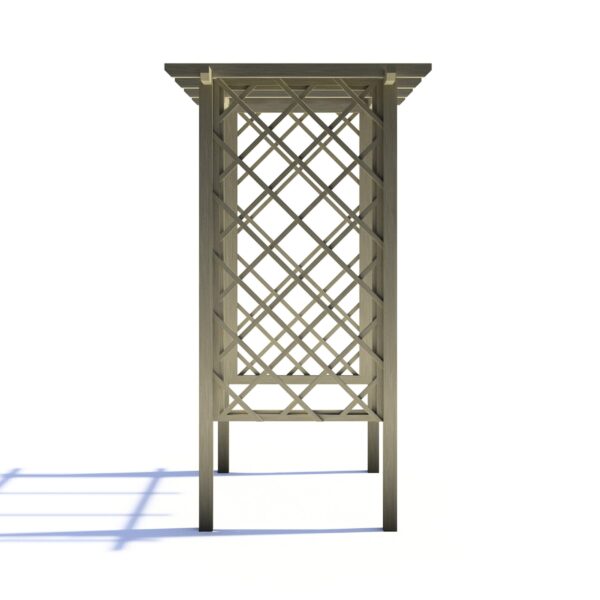 Shire 4x3 Garden Wooden Arch Trellis Pergola - Pressure Treated - Image 3