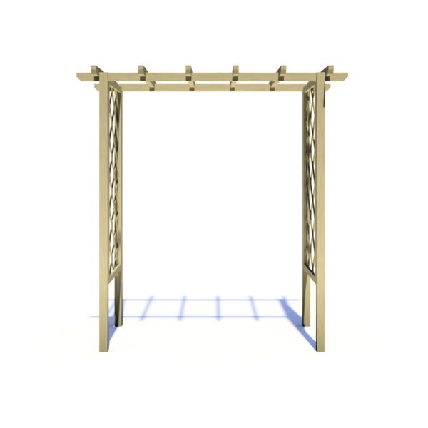 Shire 6x3 Garden Wooden Arch Trellis Pergola - Pressure Treated - Image 6