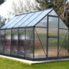 Mythos Aluminium Frame 6ft x 10ft Grey Polycarbonate Greenhouse - Canopia by Palram