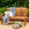 Beeley 150cm Wooden Garden Bench FSC Acacia Wood -  Teak Look