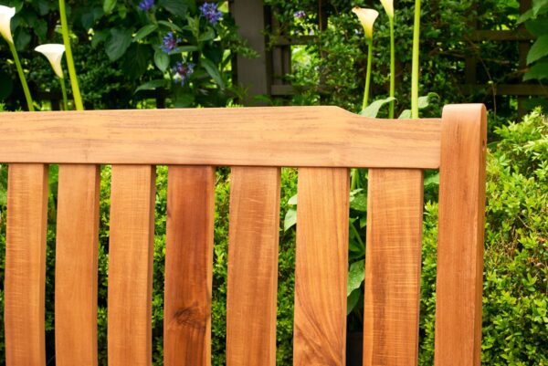 Beeley 150cm Wooden Garden Bench FSC Acacia Wood - Teak Look - Image 5