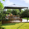 Palermo 3600 Aluminium Grey Gazebo & Pergola - Canopia by Palram