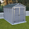 SkyLight Plastic 6x10 Dark Grey Apex Garden Shed - Canopia by Palram