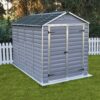 SkyLight Plastic 6x10 Dark Grey Apex Garden Shed - Canopia by Palram