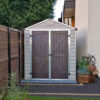 SkyLight Plastic 6x10 Dark Tan Apex Garden Shed - Canopia by Palram