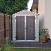 SkyLight Plastic 6x10 Dark Tan Apex Garden Shed - Canopia by Palram