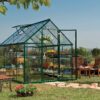 Harmony Aluminium Frame 6ft x 8ft Polycarbonate Greenhouse in Green - Canopia by Palram