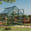 Harmony Aluminium Frame 6ft x 8ft Polycarbonate Greenhouse in Green - Canopia by Palram