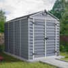 SkyLight Plastic 6x10 Dark Grey Apex Garden Shed - Canopia by Palram