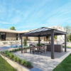 Dallas 14ft x 14ft Grey Gazebo & Pergola Kit - Canopia by Palram