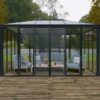 Ledro 4300 Enclosed Aluminium Grey Gazebo & Pergola - Canopia by Palram