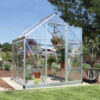 Harmony Aluminium Frame 6ft x 4ft Silver Polycarbonate Greenhouse - Canopia by Palram