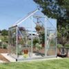 Harmony Aluminium Frame 6ft x 4ft Silver Polycarbonate Greenhouse - Canopia by Palram