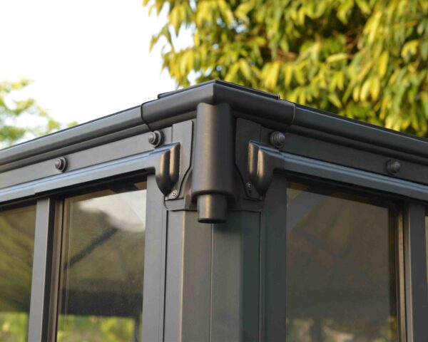 Ledro 3600 Enclosed Aluminium Grey Gazebo & Pergola - Canopia by Palram - Image 6