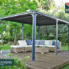 Milano 4300 Aluminium Grey Gazebo & Pergola - Canopia by Palram