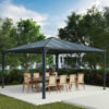 Palermo 4300 Aluminium Grey Gazebo & Pergola - Canopia by Palram