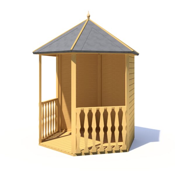 Shire 7x6 Pressure Treated Gazebo Wooden Arbour - Image 6