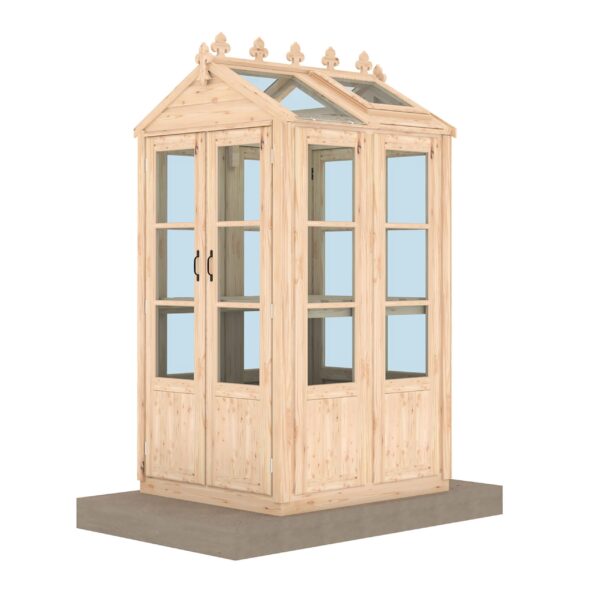 Shire Hemsby 4x4 Wooden Glass Greenhouse - Image 2