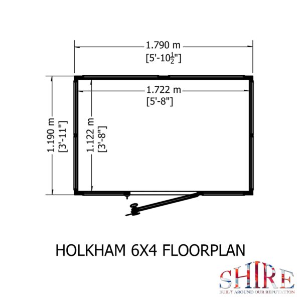 Holkham Small 4x6 Wooden Glass Greenhouse - Image 12