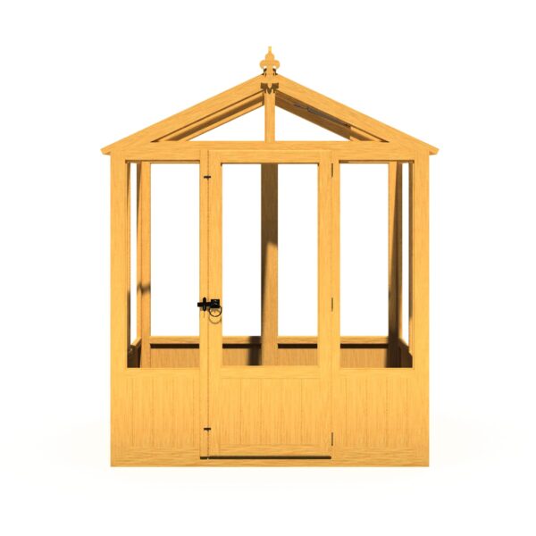 Holkham Small 4x6 Wooden Glass Greenhouse - Image 10