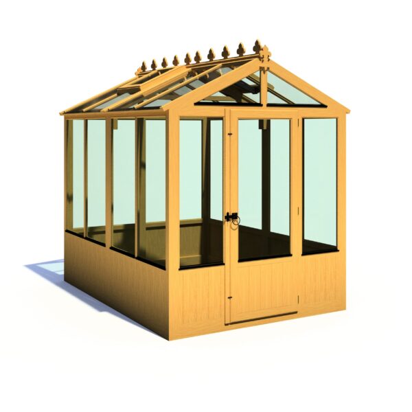 Holkham 8x6 Wooden Glass Greenhouse - Image 3