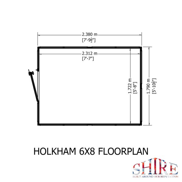 Holkham 8x6 Wooden Glass Greenhouse - Image 12