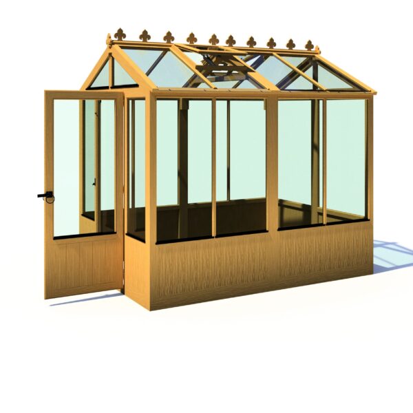 Holkham 8x6 Wooden Glass Greenhouse - Image 4