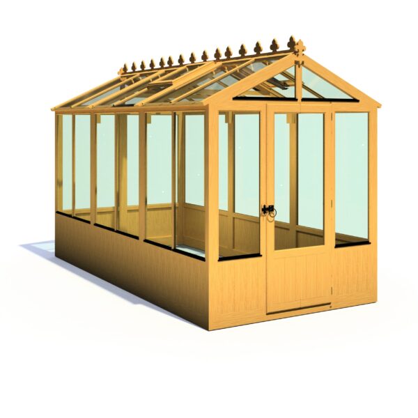 Holkham Large 12x6 Wooden Glass Greenhouse - Image 11