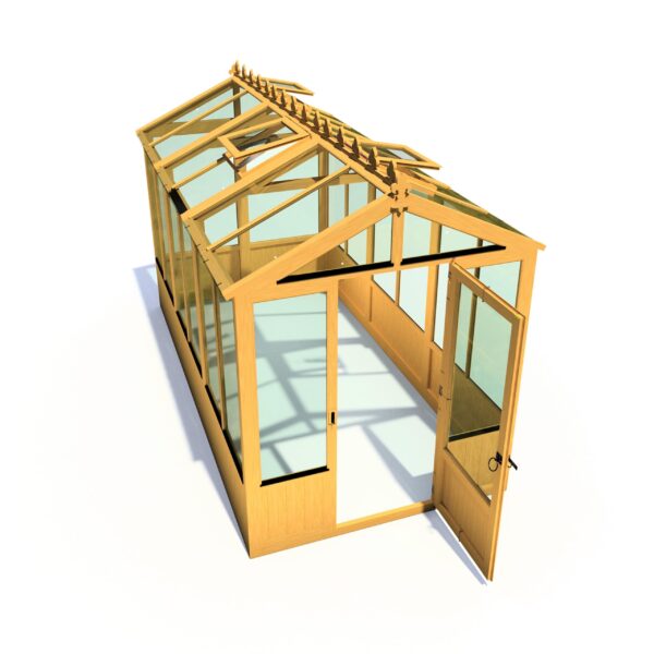 Holkham Large 12x6 Wooden Glass Greenhouse - Image 7