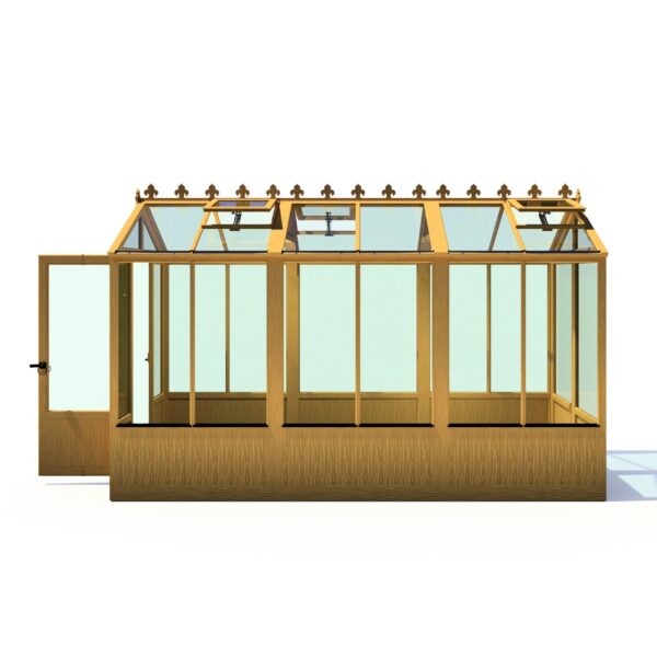 Holkham Large 12x6 Wooden Glass Greenhouse - Image 4
