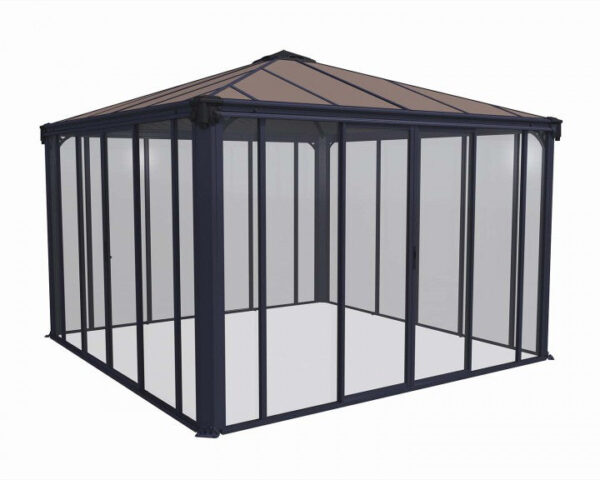 Ledro 3600 Enclosed Aluminium Grey Gazebo & Pergola - Canopia by Palram - Image 12