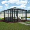 Ledro 3600 Enclosed Aluminium Grey Gazebo & Pergola - Canopia by Palram