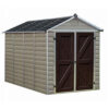 Palram Canopia Skylight Shed 6x10 Tan with white background