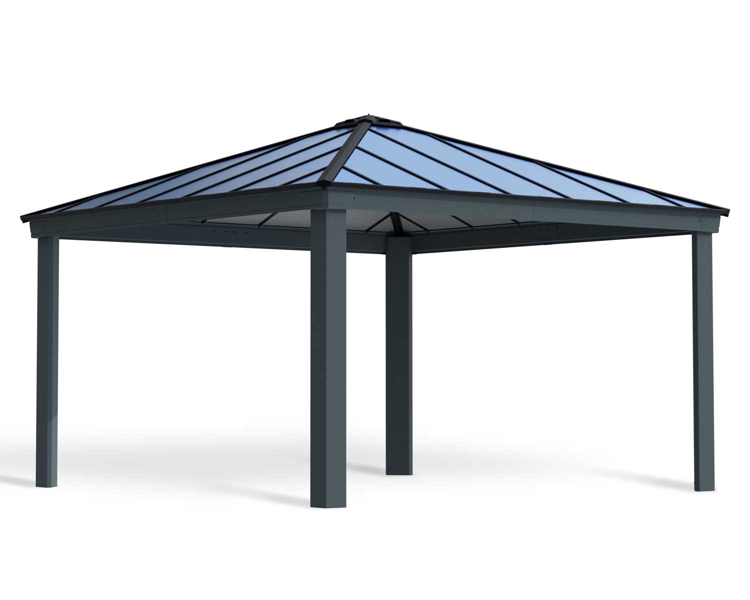 Dallas 14ft x 14ft Grey Gazebo & Pergola Kit - Canopia by Palram - Image 3