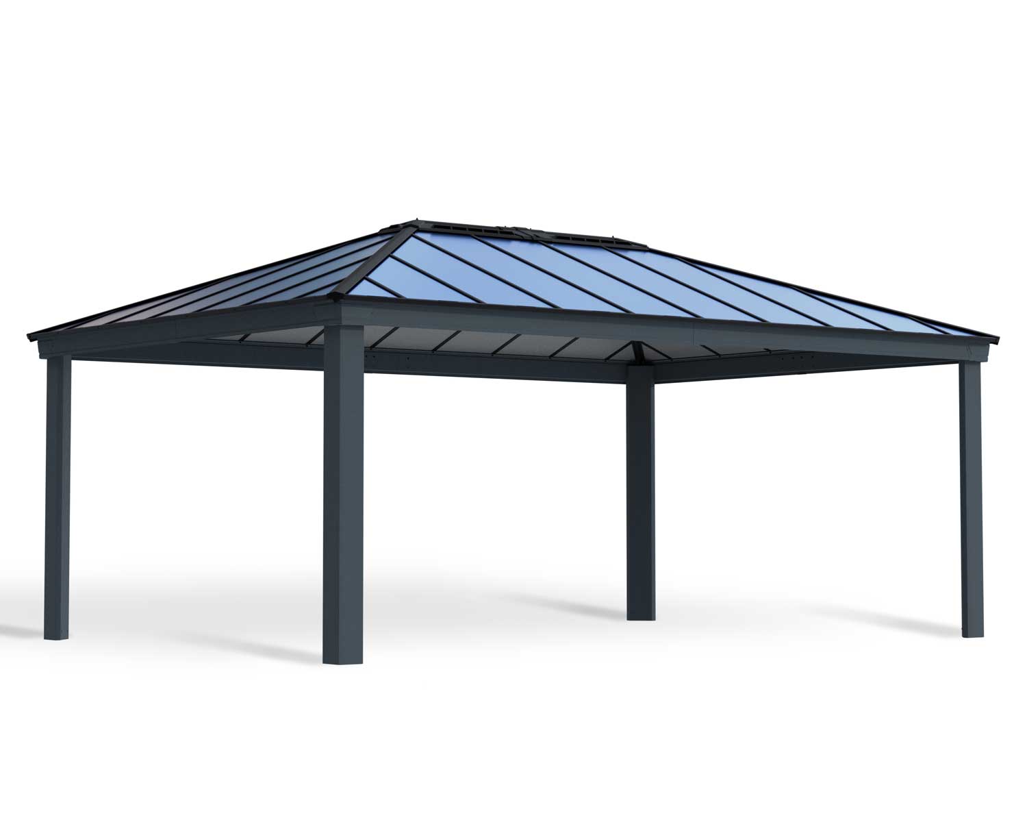 Dallas 14ft x 20ft Aluminium Grey Gazebo & Pergola Kit - Canopia by Palram - Image 11