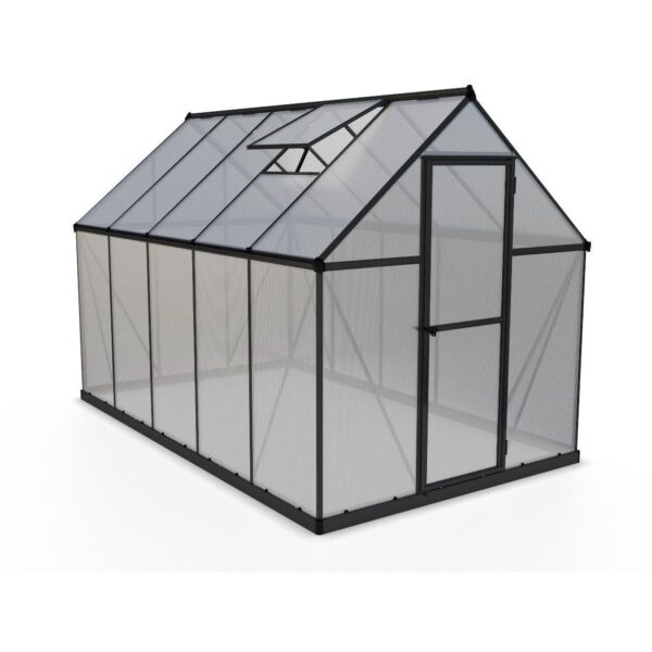 Mythos Aluminium Frame 6ft x 10ft Grey Polycarbonate Greenhouse - Canopia by Palram - Image 9