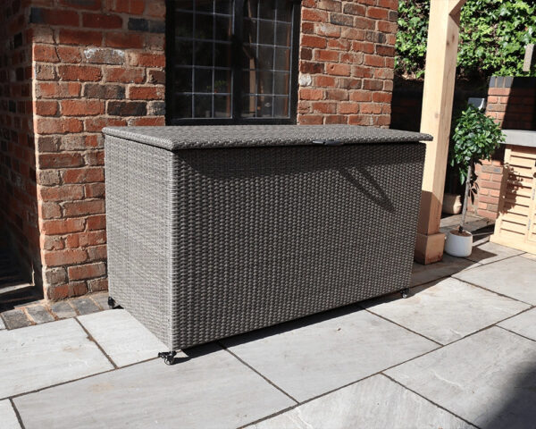 Paris KD 826 Litre Rattan Cushion Garden Storage Box - Image 4